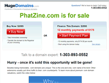 Tablet Screenshot of phatzine.com